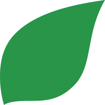 Icona a forma di foglia verde